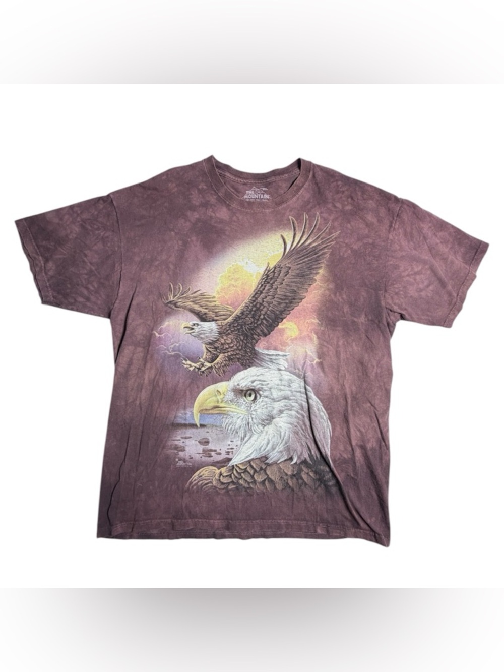 Vintage Y2K AOP The Mountain Eagle Graphic T-Shirt Size 2XL